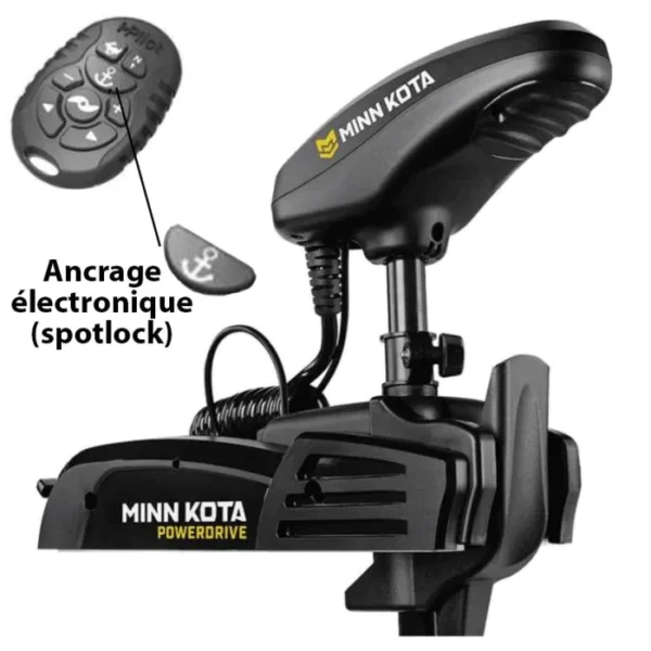 Minn Kota Moteur électrique avant Eaux Douces POWERDRIVE 45 Lbs GPS/SPOTLOCK 12V 137 cm sur la boutique en ligne